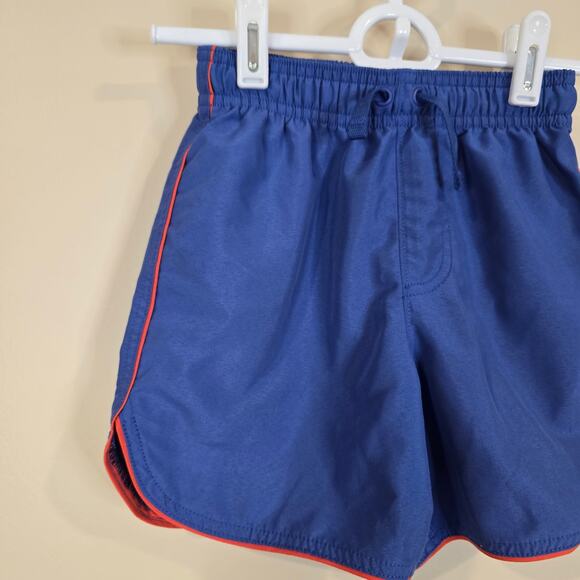 Boy's Hanna Andersson Blue Lined Swim Trunks | Size 5 (110) - Picture 3 of 6